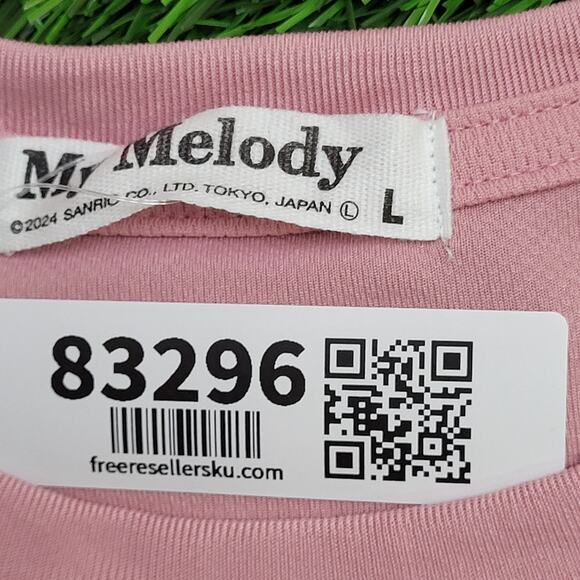 My-Melody Shirt Womens Large 20x26 Pink Sanrio Mariland - Picture 6 of 13